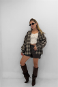 shorts effetto pelle chic
